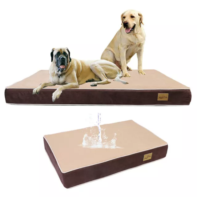 XXXL Orthopedic Dog Bed Mattress Pet Cushion Crate Memory Foam Reduce Joint Pain