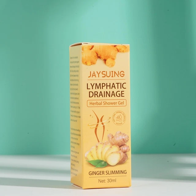 Gel de ducha a base de hierbas drenaje linfático jengibre cuerpo adelgazante gel de ducha J8A5 R5S5