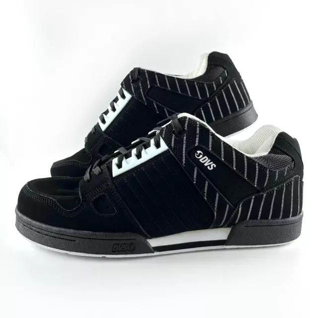 DVS Celsius Skate Shoe Black/White Stripes DVF0000233 Mens US 12