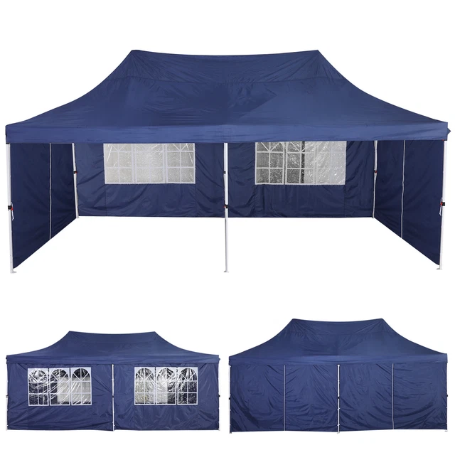 Pavillon 3x3m, 3x6m Wasserdicht Gartenzelt Faltpavillon Partyzelt Popup Zelt 3