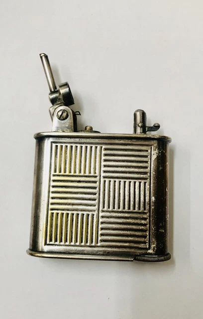 Ancien Briquet de table à essence Lancel Automatique métal