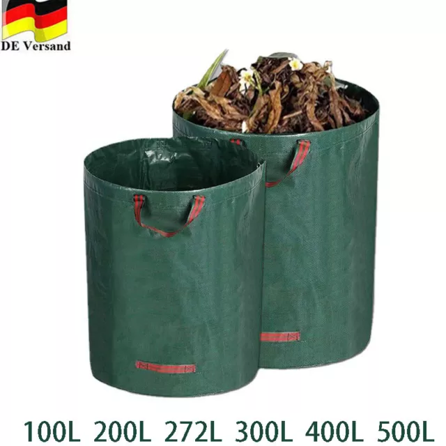 Gartensack Laubsack 100L - 500 Liter Gartentasche Gartenabfallsack Grünschnitt