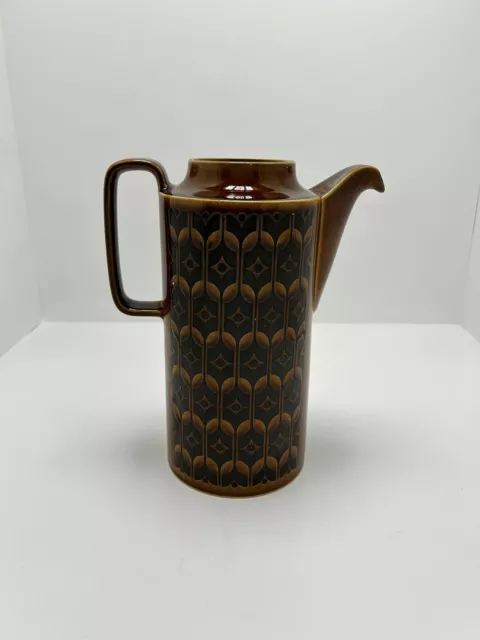 Vintage Hornsea Pottery Heirloom Brown Coffee Pot MISSING LID as Is