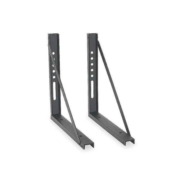 CRESCENT JOBOX 228000 Mounting Bracket,18 in. W,Steel,Black,PR