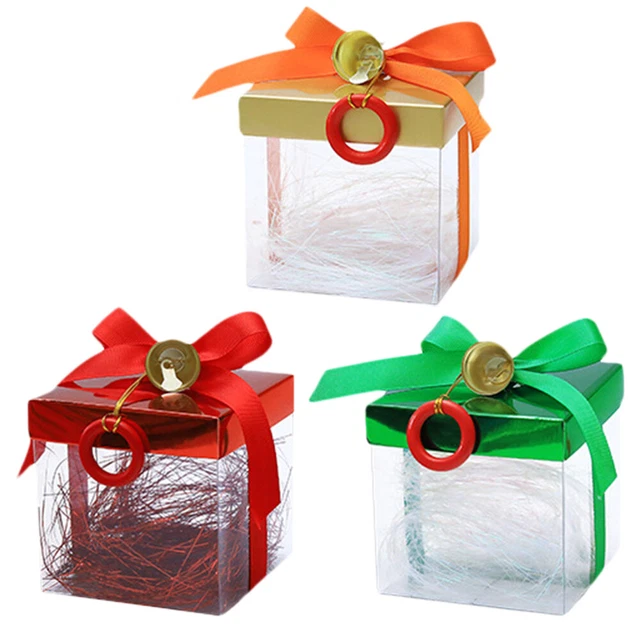 3 Pcs Clear Candy Box Christmas Candy Box Candy Containers Gift Box