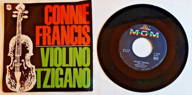 212 Disco 45 giri Connie Francis VIOLINO TZIGANO / DAMMI LA MANO E CORRI