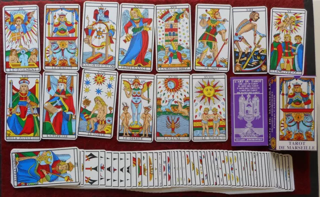 JEU DE TAROT divinatoire Thelema, 78 cartes + livret, en Francais sous  emballage EUR 24,90 - PicClick FR