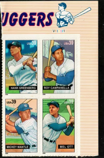 Scott 4080-4083 39¢ Baseball Sluggers MNH Free shipping in USA!