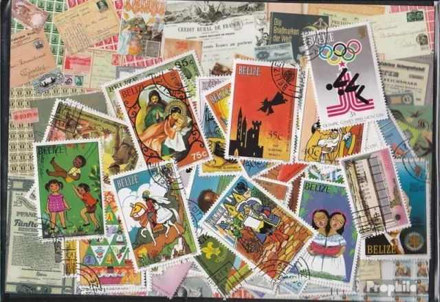 belize 300 different stamps
