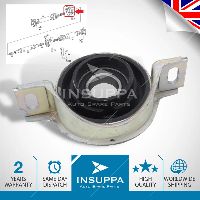 PROPSHAFT CENTRE BEARING Front Fits Mercedes Benz Sprinter 906 Viano ...