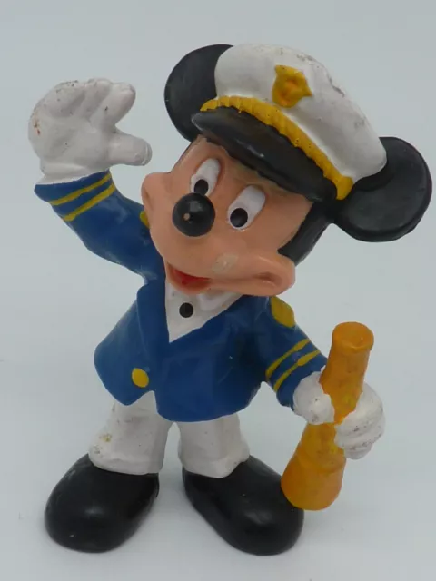Ancienne Figurine Pvc Plastique Disney Les Amis De Mickey*Capitaine De Bateau