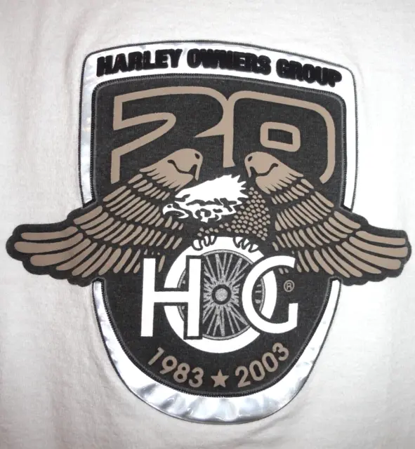 Vintage HOG Harley Owners Group T-Shirt Men’s Size M raised large logo