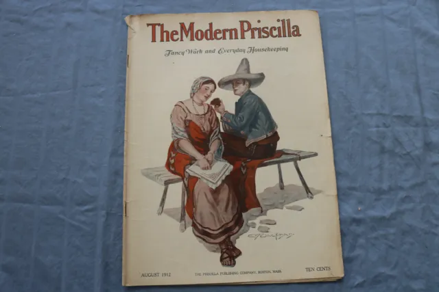 1912 Aug The Modern Priscilla Magazine - Illustrations, Stories & Ads - Sp 4782I