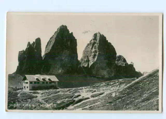 Y9586/ Tre Cime di Lavaredo photo postcard Dolomites Italy circa 1935