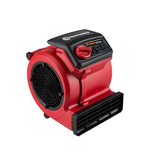 Vacmaster Red Edition AM201 1101 550 CFM Portable Air Mover Floor and Carpet ...