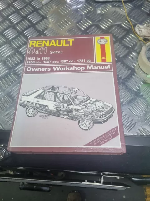 Renault 9 and 11 Petrol Haynes Workshop Manual 1982-84 All Models No 822 Sealed