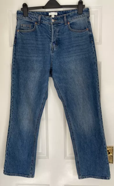 Jeans blu H&M taglia EUR 42 US 10 vita alta