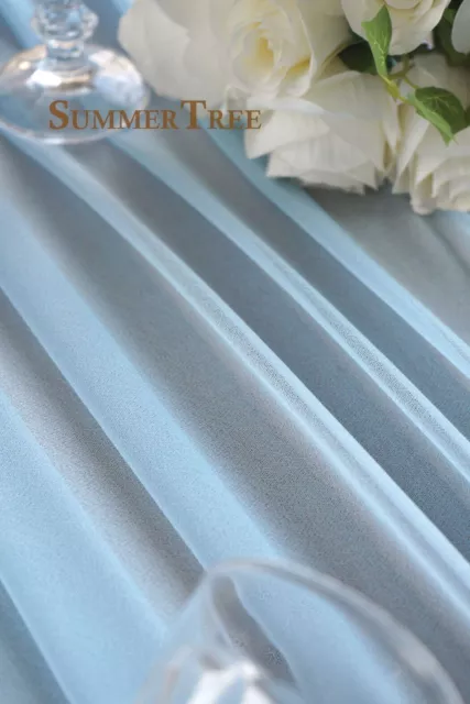 6 Meters Wedding Arch Drape Fabric Sheer Chiffon Tulle Curtain Backdrop New