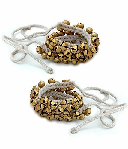 Fait Main Ghungroo / Bracelet de Cheville Cloches Avec Coton Corde - Ensemble 2