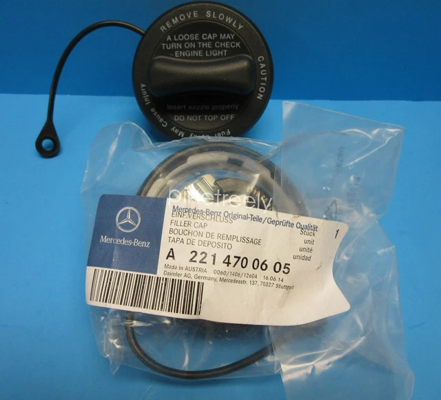GENUINE MERCEDES BENZ Fuel Gas Tank Filler Cap OEM 2214700605 With