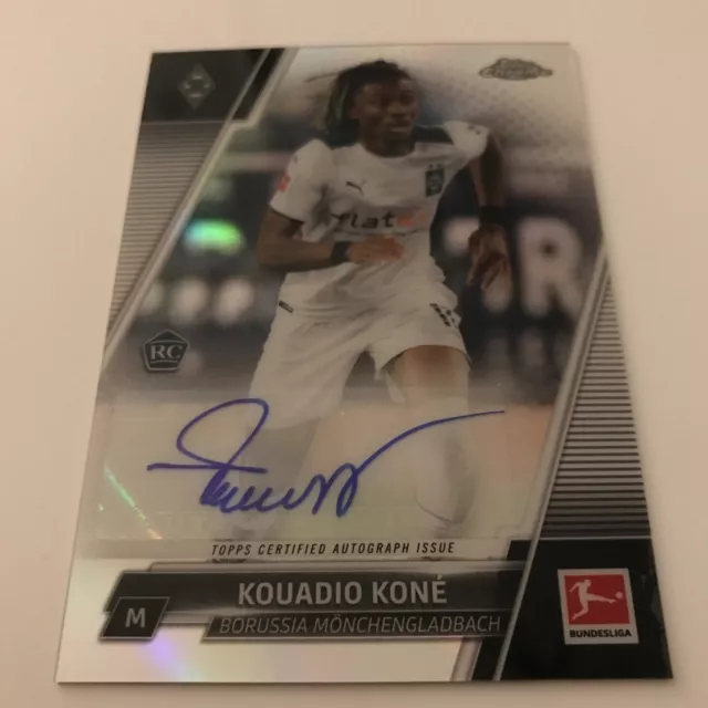 Fußball Card,Kouadio Koné,Rookie Autograph,Topps Chrome 2022,Mönchengladbach