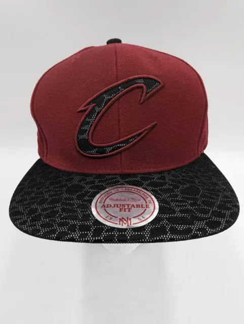 Mitchell & Ness Cleveland Cavaliers Cavs NBA Snapback Hat Cap Acrylic Wool