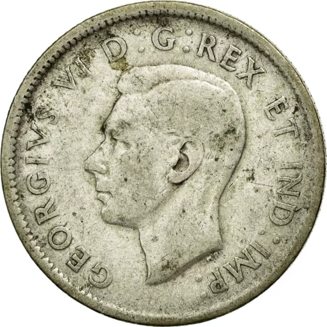 [#682195] Monnaie, Canada, George VI, 25 Cents, 1947, Royal Canadian Mint, Ottaw