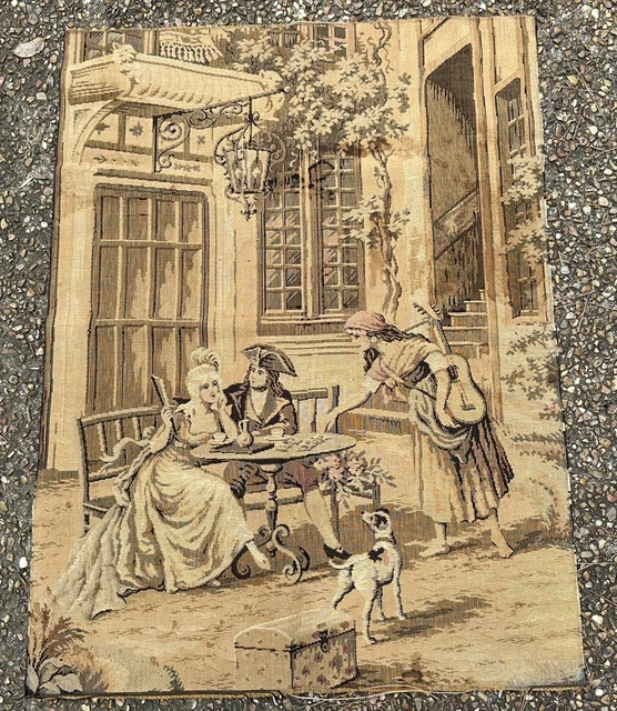 Victorian Tapestry From France 33X24.5
