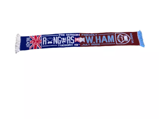 Rangers V West Ham United Football Scarf