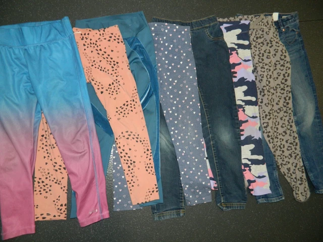 Pacchetto Leggings Abbigliamento Ragazza Età 6/7 Anni Slim Fit Usati