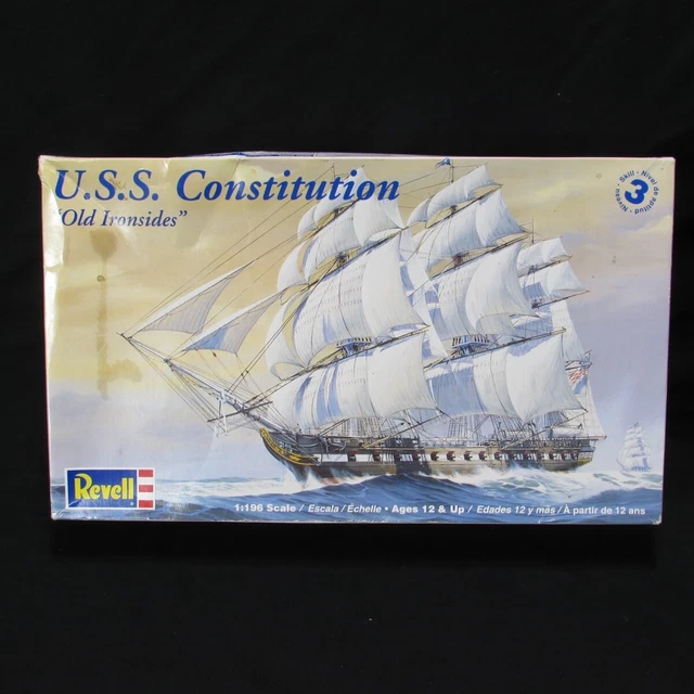 REVELL USS CONSTITUTION Old Ironsides 1196 Scale Model Kit Skill Level