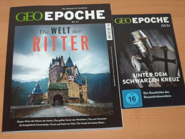 GEO EPOCHE NR. 94 "Die WELT der RITTER" + DVD 104 Minuten Laufzeit