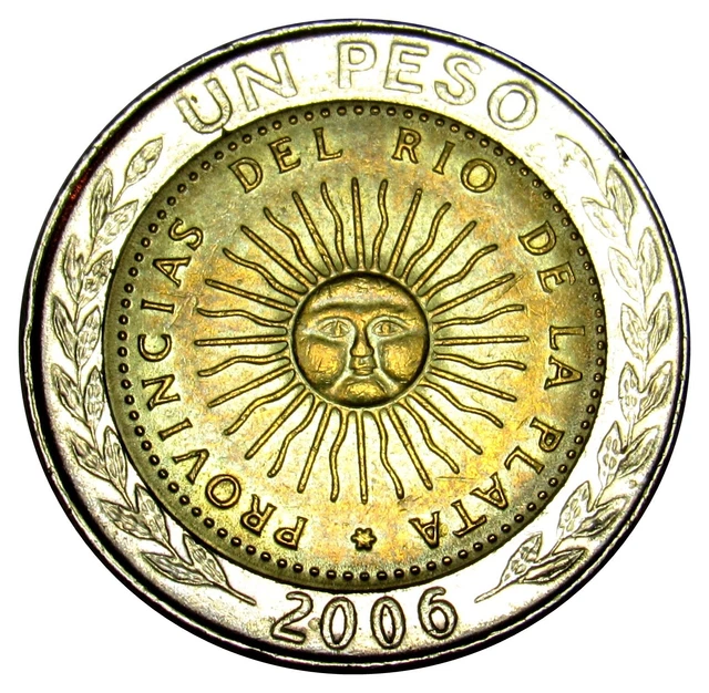 Argentina 1 Peso coin 2006 KM#112 Sun