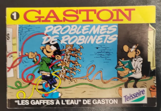 BD Publicitaire TEISSEIRE GASTON LAGAFFE -N° 1 : PROBLEMES DE ROBINET - FRANQUIN