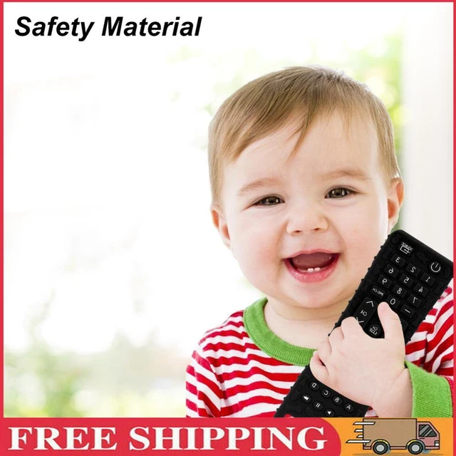 Teething Chew Toy BPA Free Teether Toys Black for Dental Care for Newborn Infant