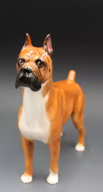 Vintage Royal Doulton Boxer Dog Figurine Champion Warlord of Mazelaine 6.5"