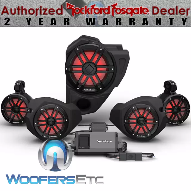 Rockford Fosgate Rzr14Rc-Stg4 Audio Kit For Select Polaris Rzr Models 2014 - Up