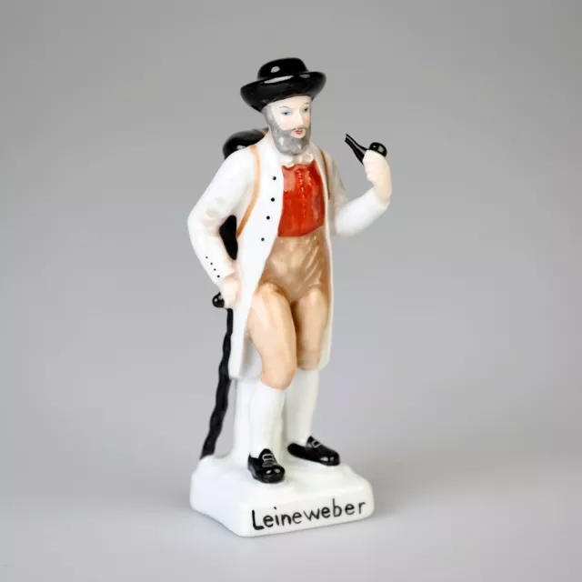 Gerold Porzellan Bavaria Figur "LEINENWEBER" Gerold Porzellanfigur ~15cm