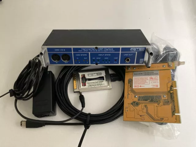 RME Digiface + HDSP Cardbus + Belkin Cardbus to PCI Adapter Card