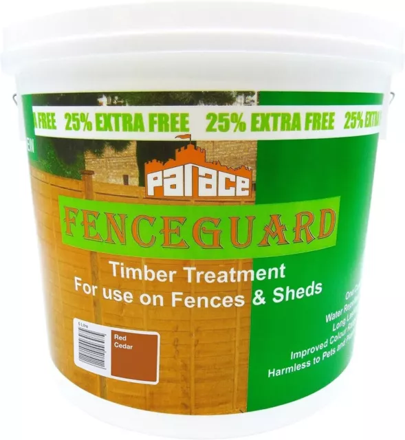 FENCE GUARD One Coat Fence Life Exterior Wood Paint Brush On 5L Red Cedar