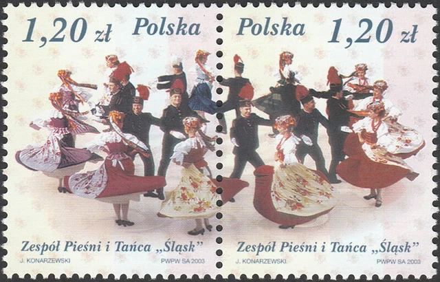 Poland 2003 - Polish folk music ensemble "Śląsk" - Fi 3926-3927 MNH**