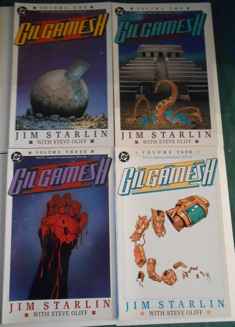 DC comics GilGamesh 1989 Story & Art by Jim Starlin Complete Set 4 NM