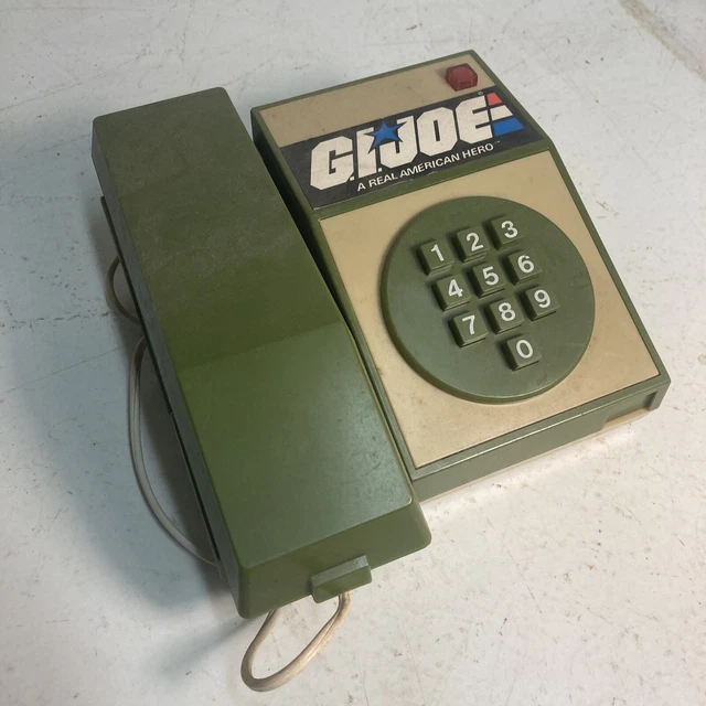 VINTAGE GI JOE Childs Toy Telephone A Real American Hero 1983 45.00