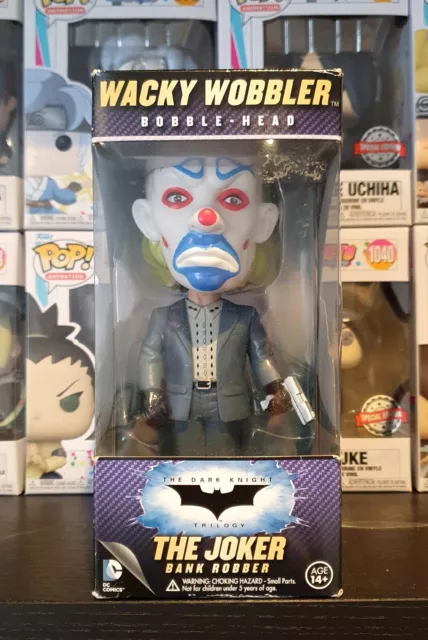 Funko Batman The Dark Knight 7" Wacky Wobbler Bobble Head Bank Robber Joker 2013