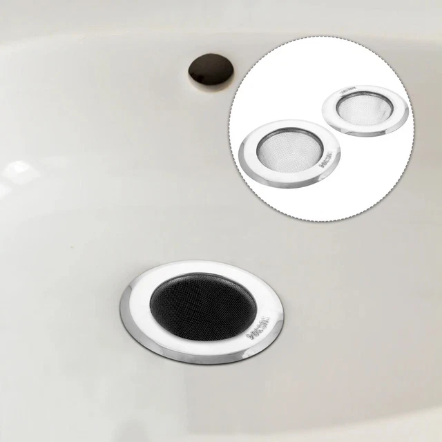 2 Pcs Panier De Vidange Filtre Évier Attrape-drain De Baignoire Ménage