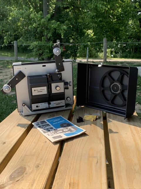 Bell & Howell Autoload 456A Super 8 Double 8mm Movie Projector w/ Pamphlet