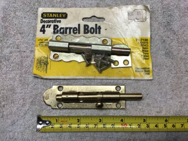 Stanley 4" barrel bolt latch set of 2