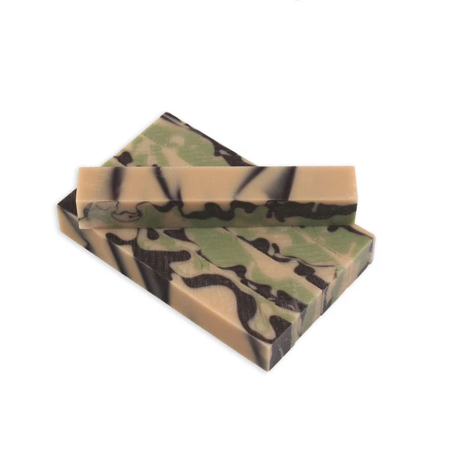 Pluma de acrílico en blanco, camuflaje del desierto, paquete de 5, torneado de madera heredado