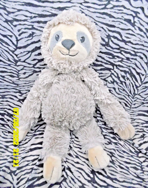 Ce/ Doudou Tex Baby Singe Paresseux Gris Taupe Beige Tetine 32Cm Etat Neuf 3Disp