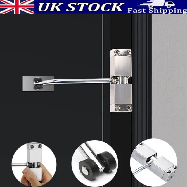 AUTOMATIC SURFACE MOUNTED Door Closer Spring Loaded Auto Adjustable ...
